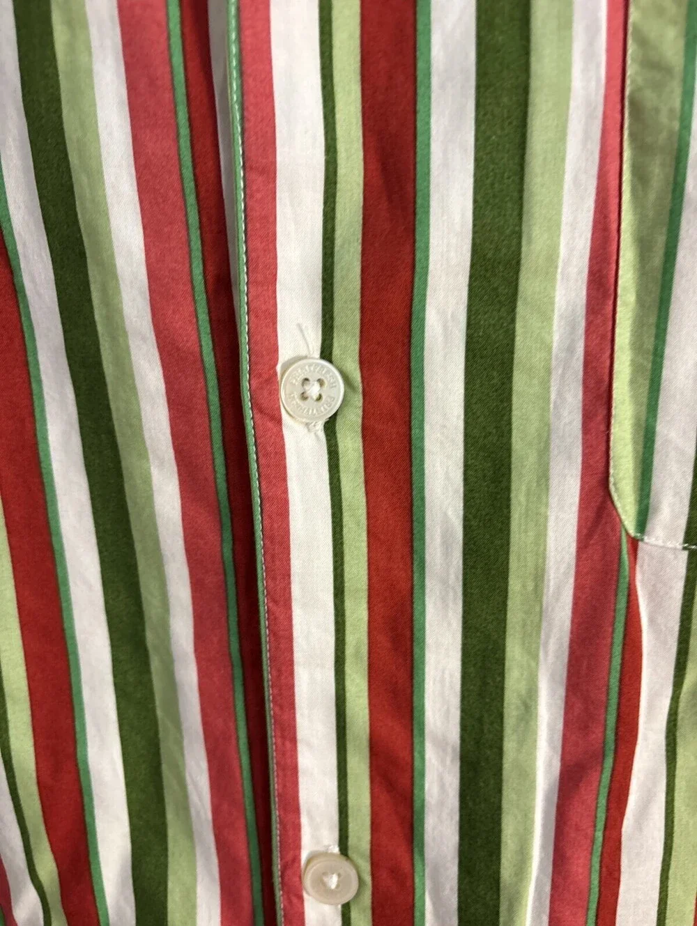 Print Fresh men's pajama Candy Cane Striped Christmas Set Pjs Men’s Medium NWOT